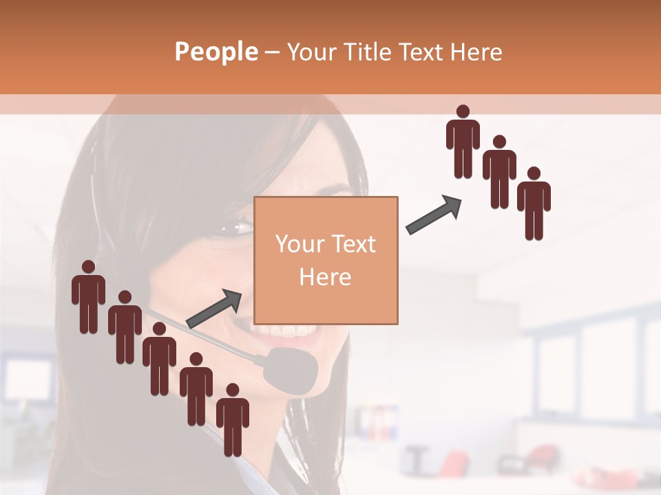 Smiling Female Happiness PowerPoint Template