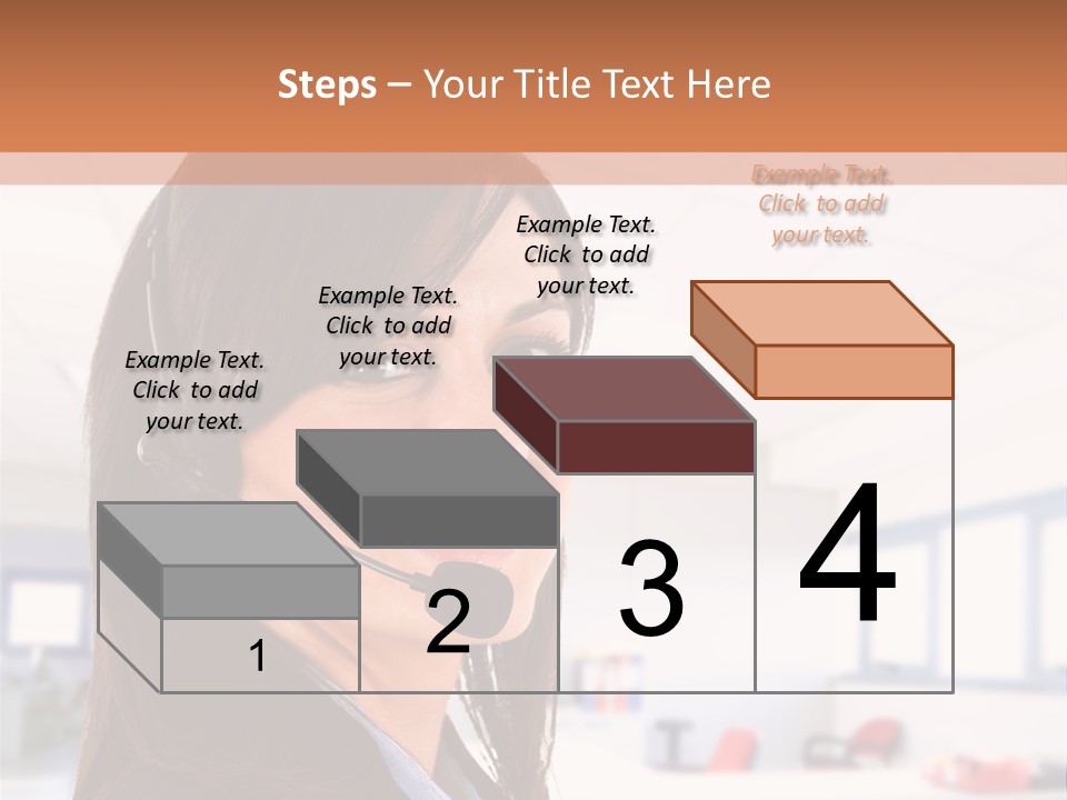 Smiling Female Happiness PowerPoint Template