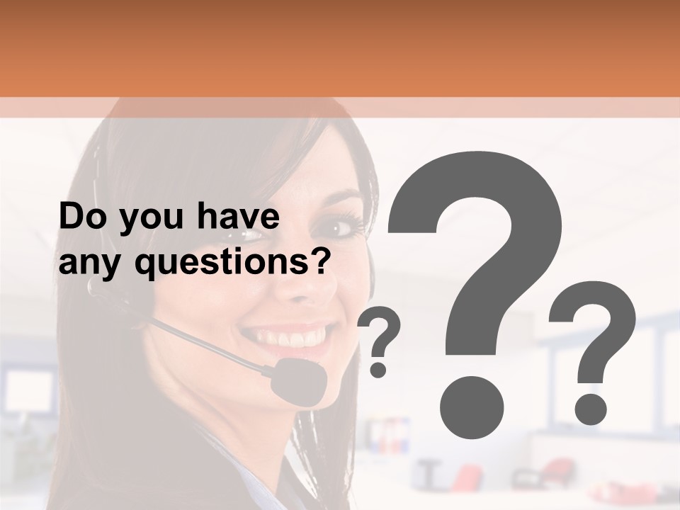 Smiling Female Happiness PowerPoint Template