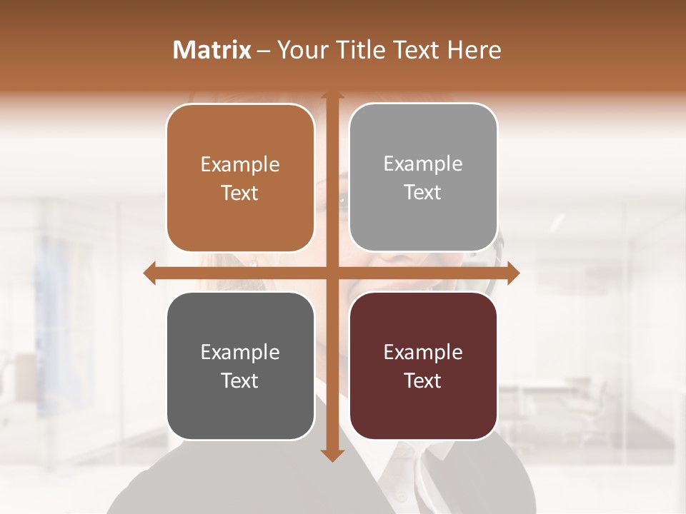 Headphone People Communication PowerPoint Template