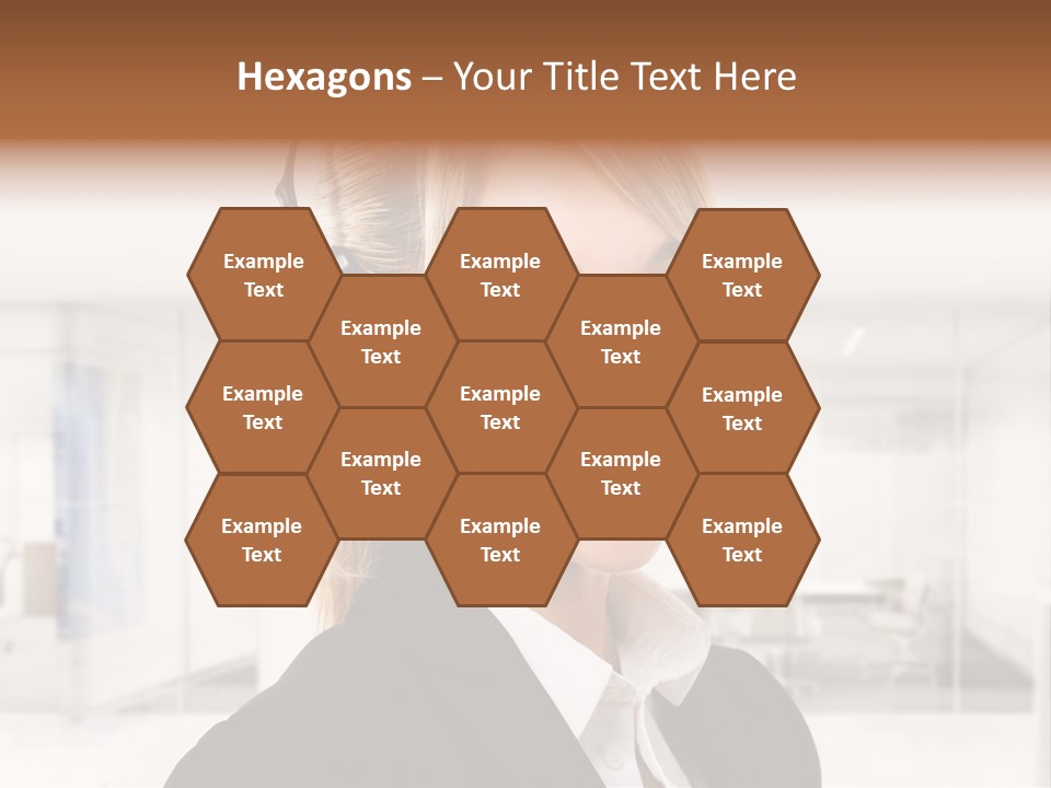 Headphone People Communication PowerPoint Template