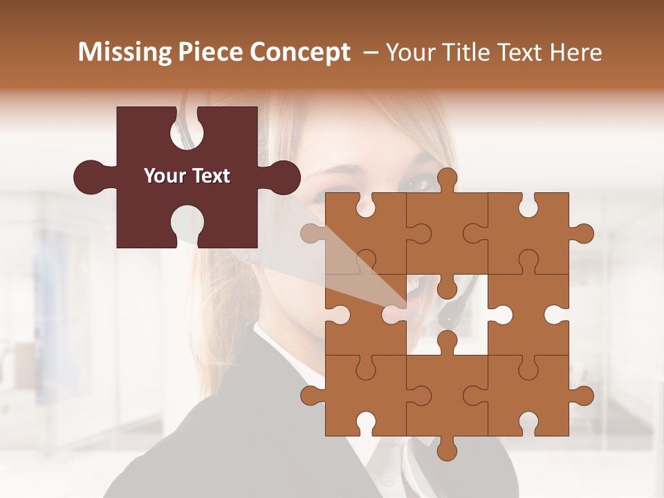 Headphone People Communication PowerPoint Template