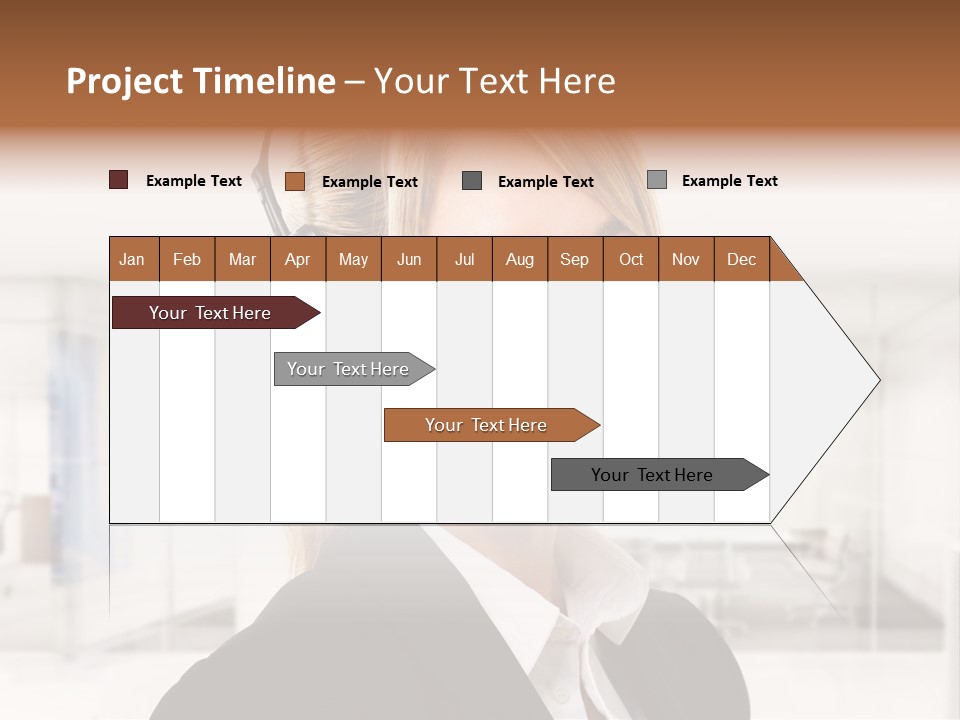 Headphone People Communication PowerPoint Template