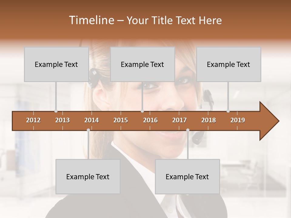 Headphone People Communication PowerPoint Template