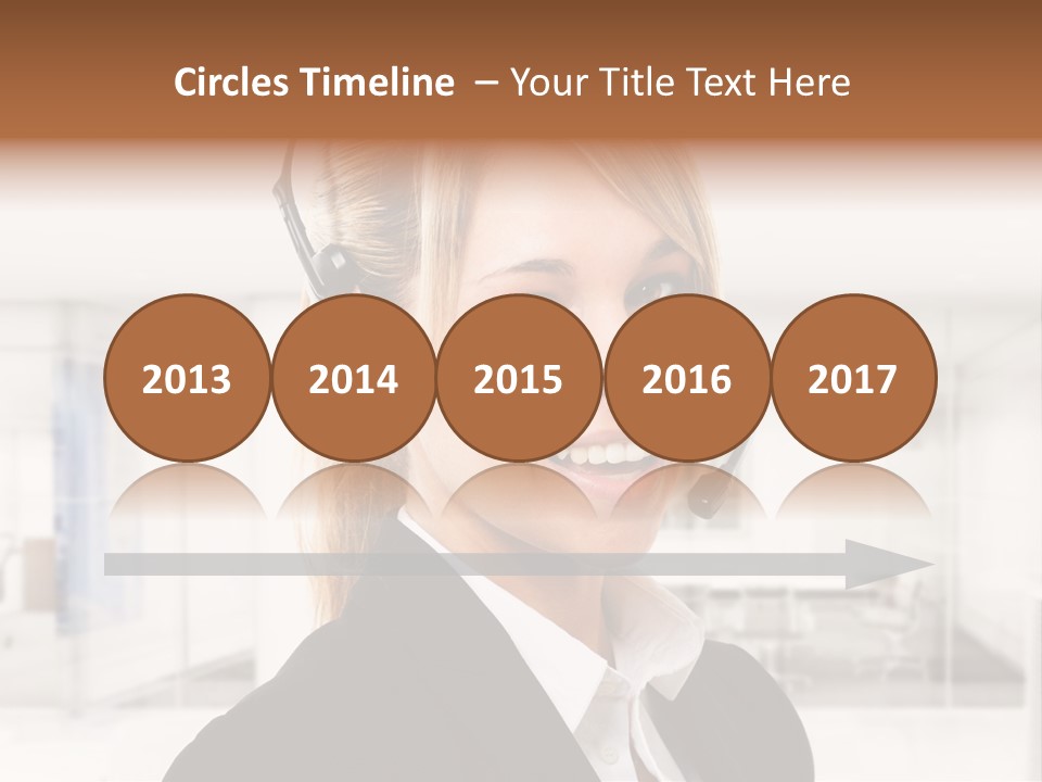 Headphone People Communication PowerPoint Template