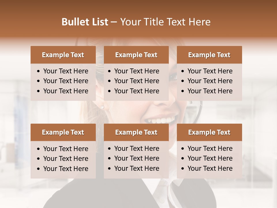 Headphone People Communication PowerPoint Template