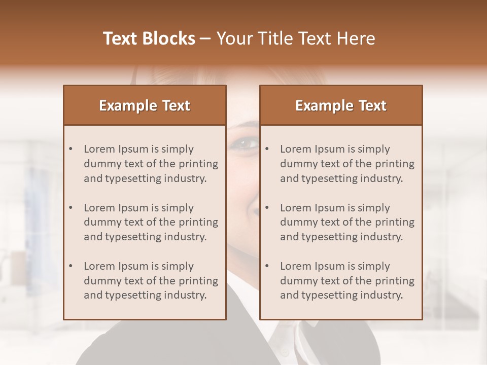 Headphone People Communication PowerPoint Template