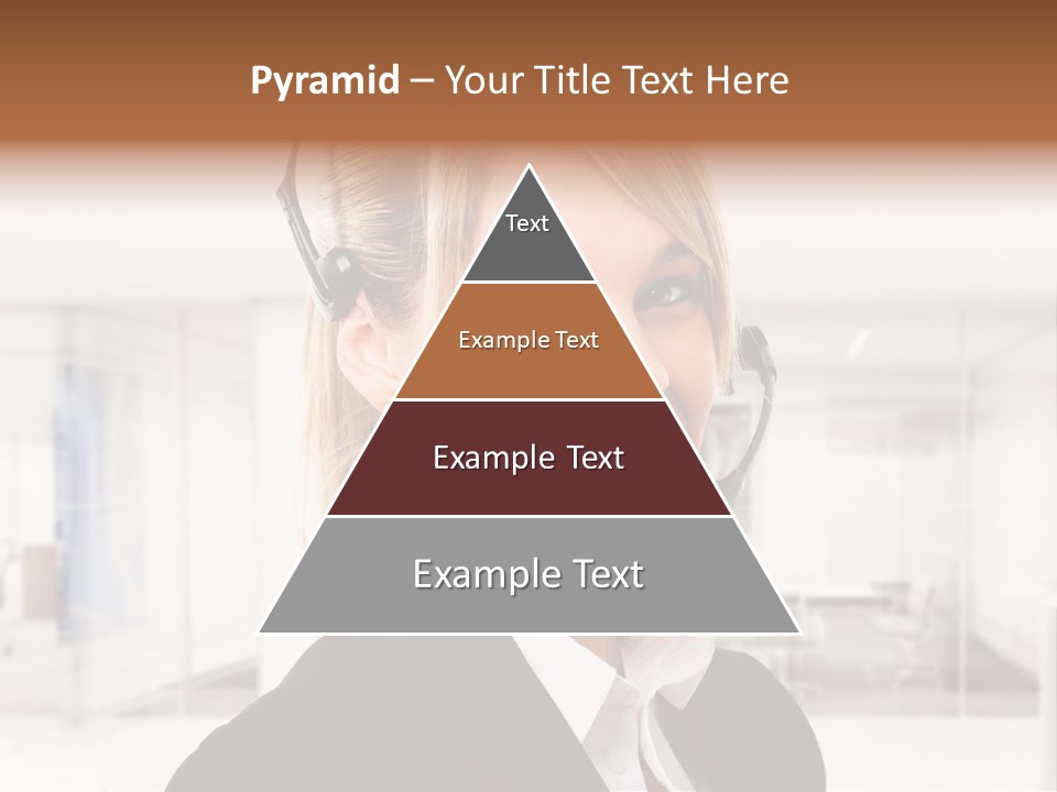 Headphone People Communication PowerPoint Template