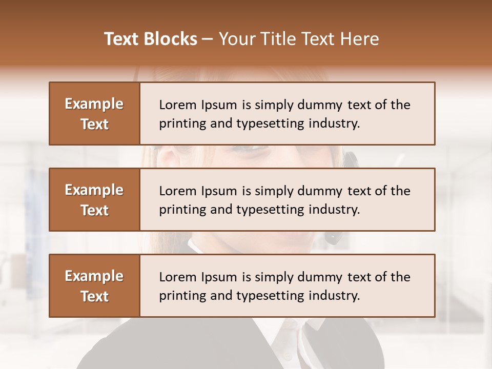 Headphone People Communication PowerPoint Template