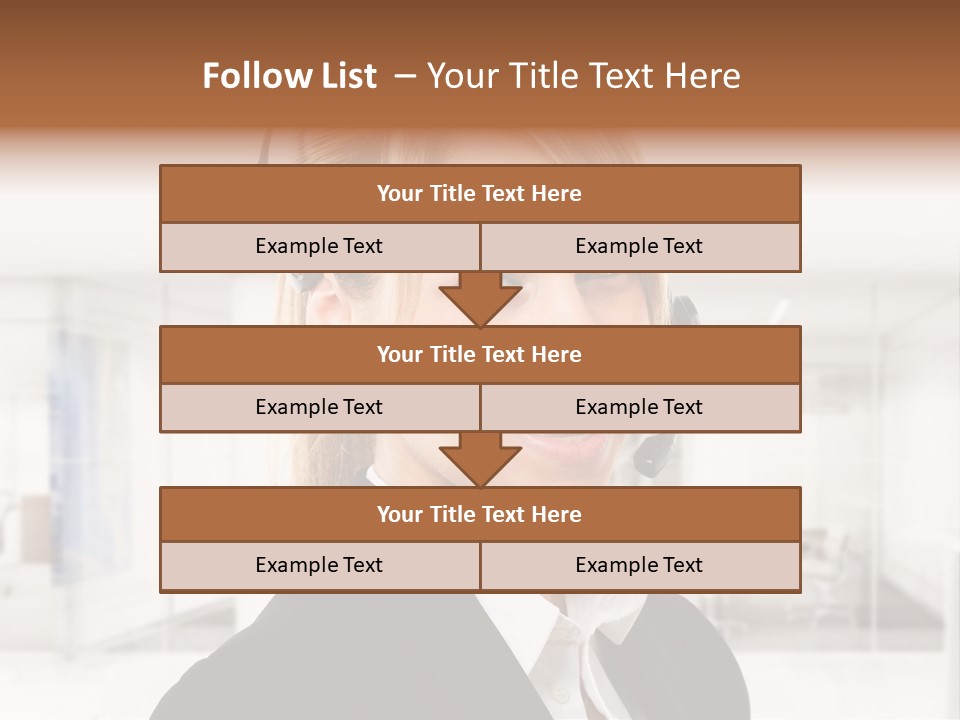 Headphone People Communication PowerPoint Template