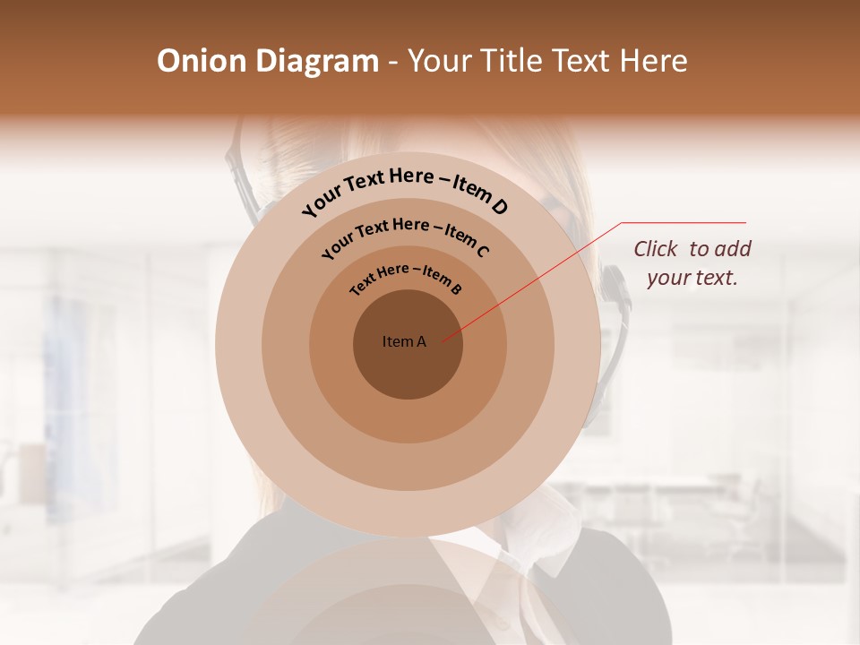 Headphone People Communication PowerPoint Template