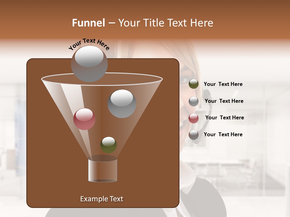 Headphone People Communication PowerPoint Template