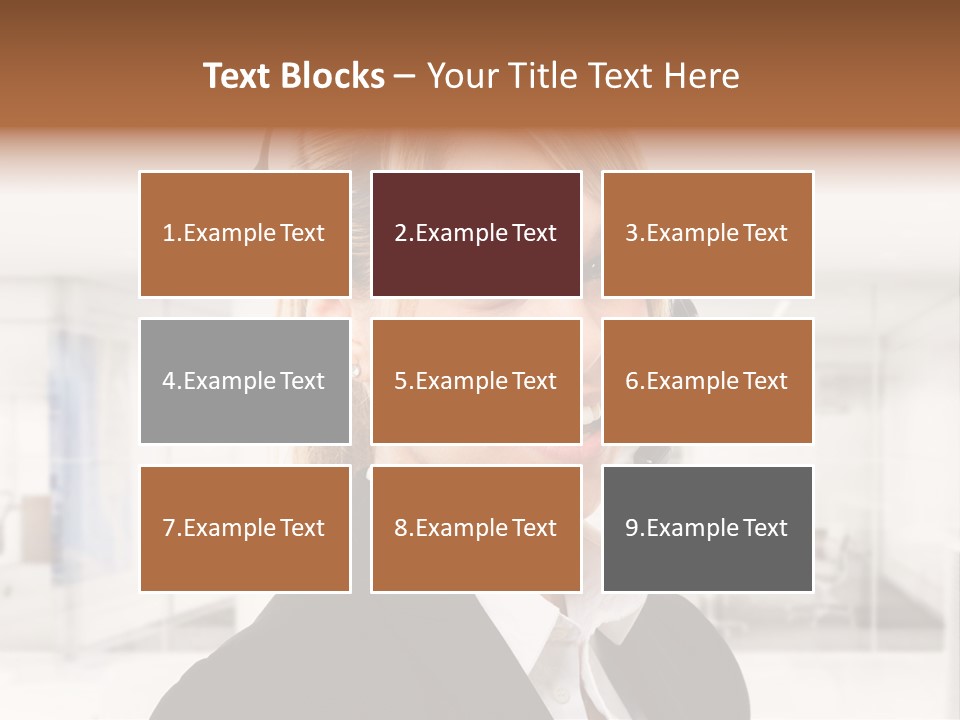 Headphone People Communication PowerPoint Template