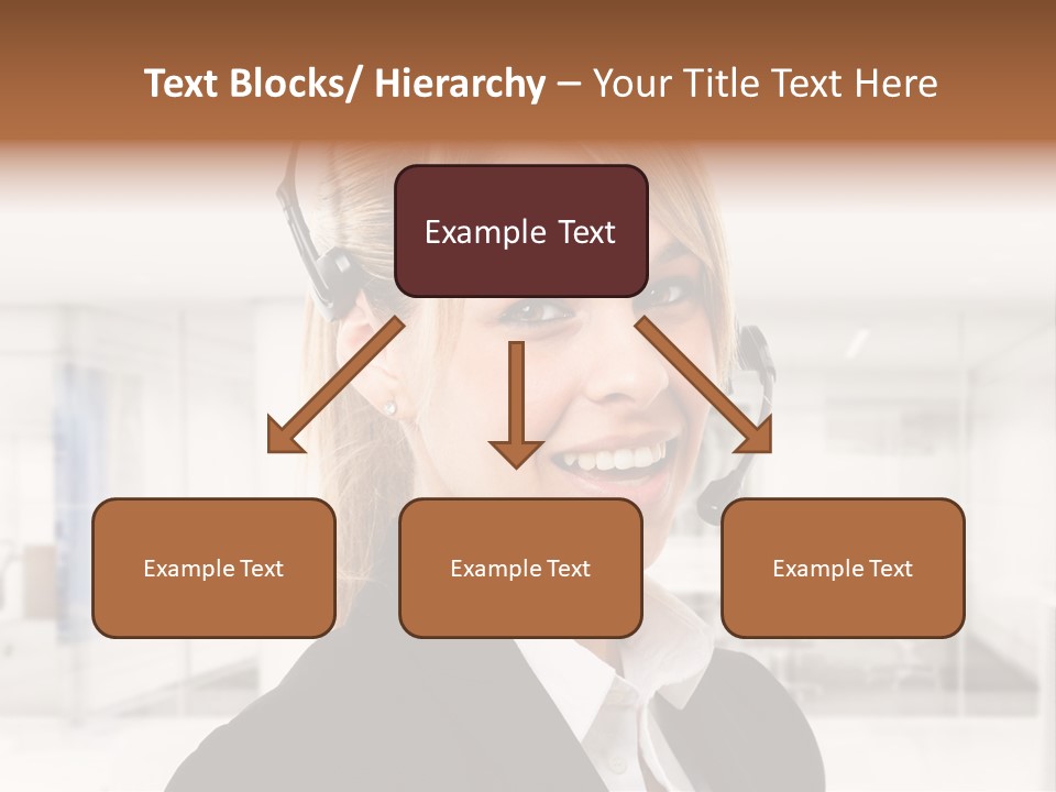 Headphone People Communication PowerPoint Template