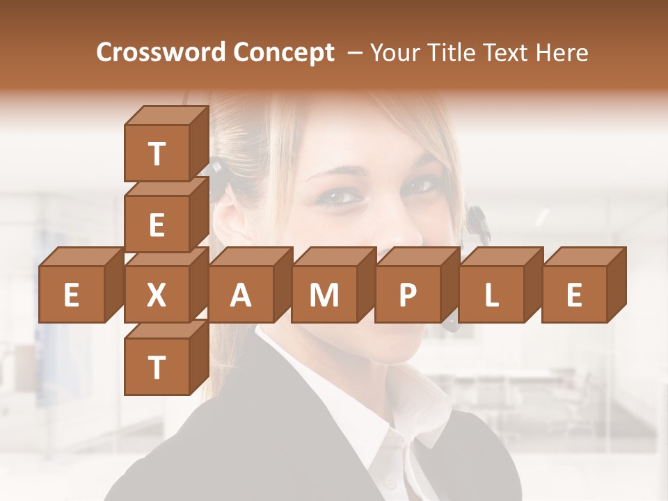 Headphone People Communication PowerPoint Template