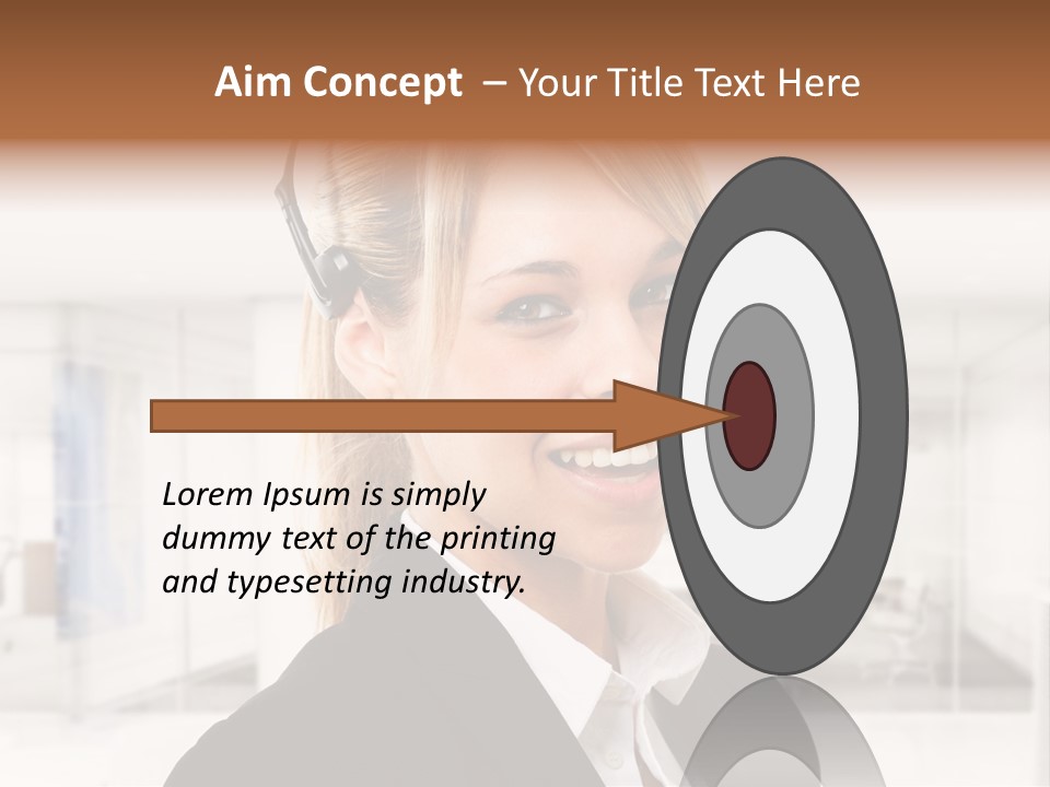 Headphone People Communication PowerPoint Template