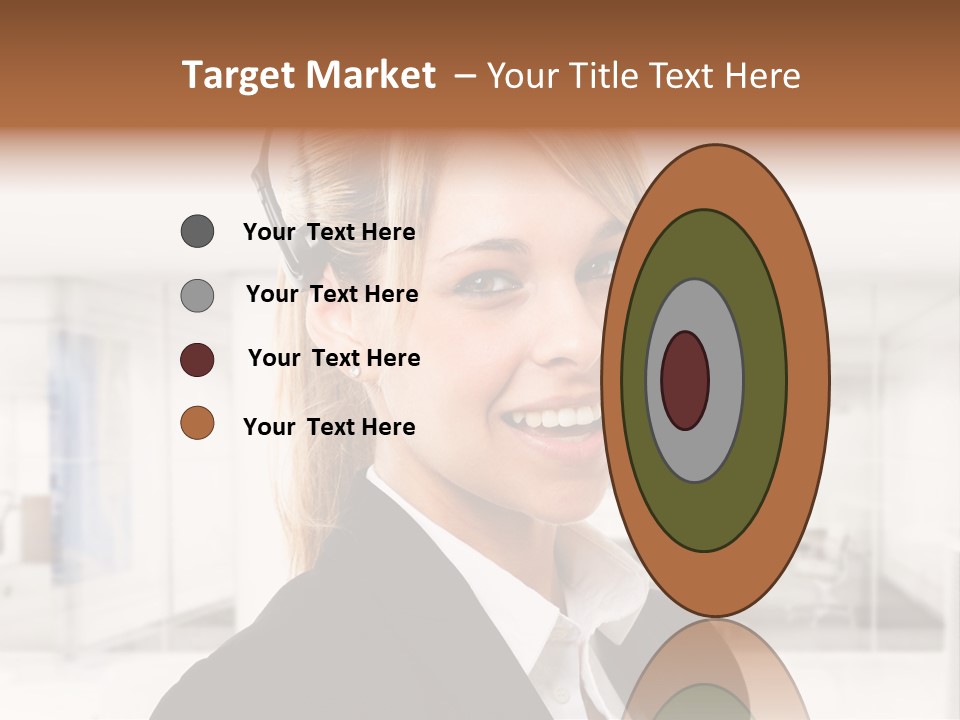 Headphone People Communication PowerPoint Template