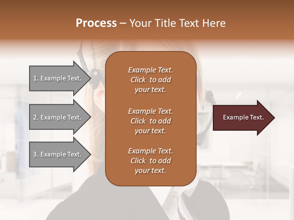 Headphone People Communication PowerPoint Template