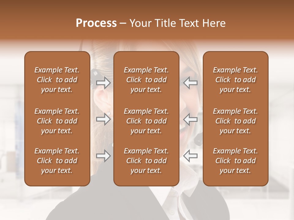 Headphone People Communication PowerPoint Template