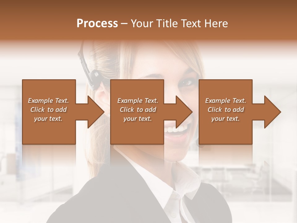 Headphone People Communication PowerPoint Template