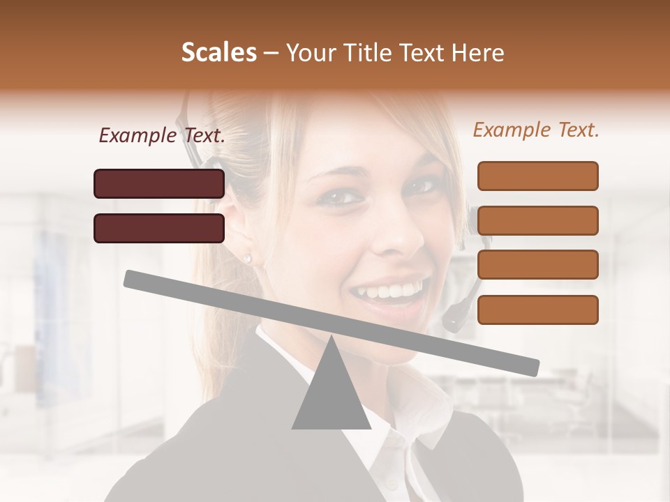 Headphone People Communication PowerPoint Template