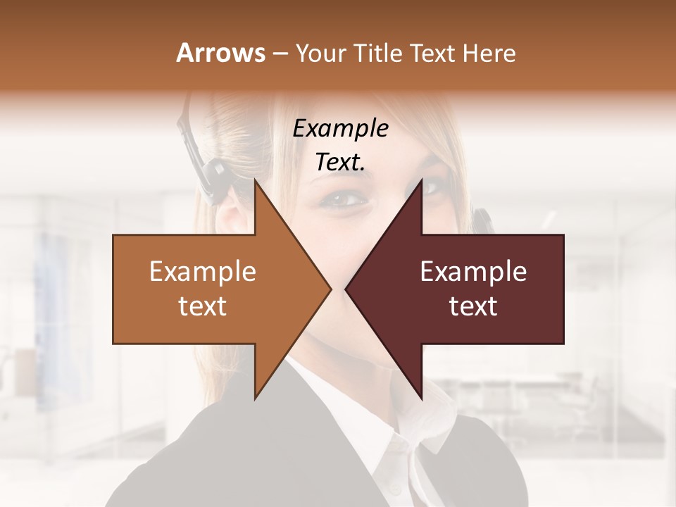 Headphone People Communication PowerPoint Template