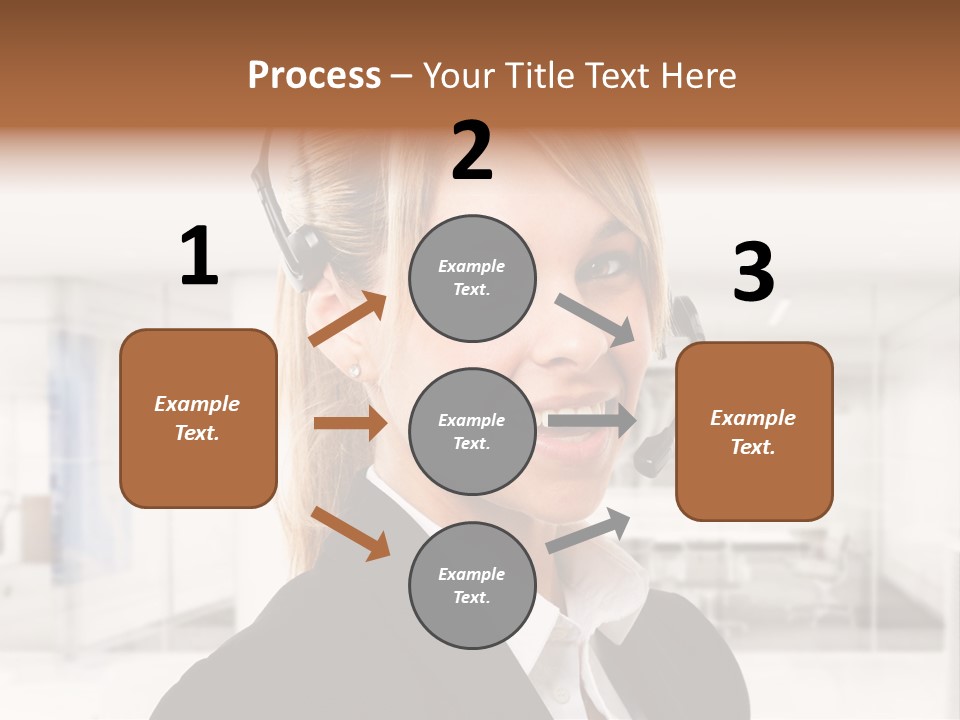 Headphone People Communication PowerPoint Template