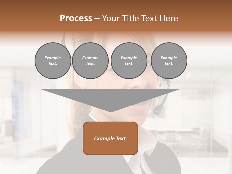 Headphone People Communication PowerPoint Template