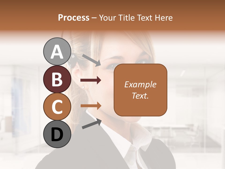 Headphone People Communication PowerPoint Template