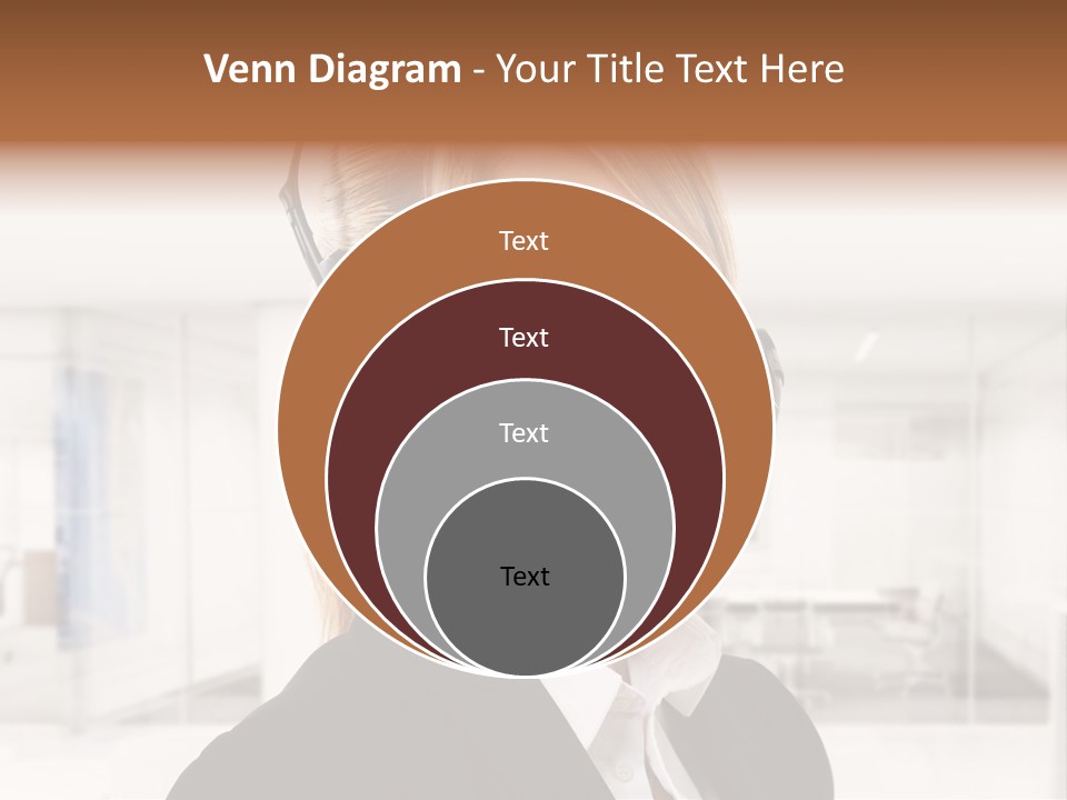 Headphone People Communication PowerPoint Template