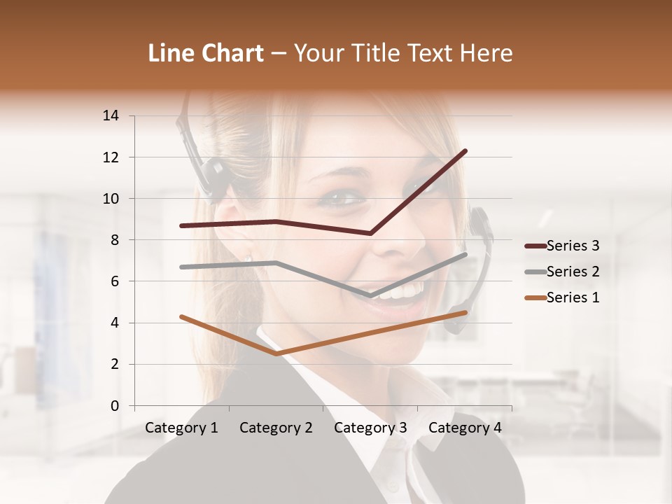 Headphone People Communication PowerPoint Template