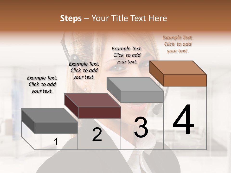 Headphone People Communication PowerPoint Template