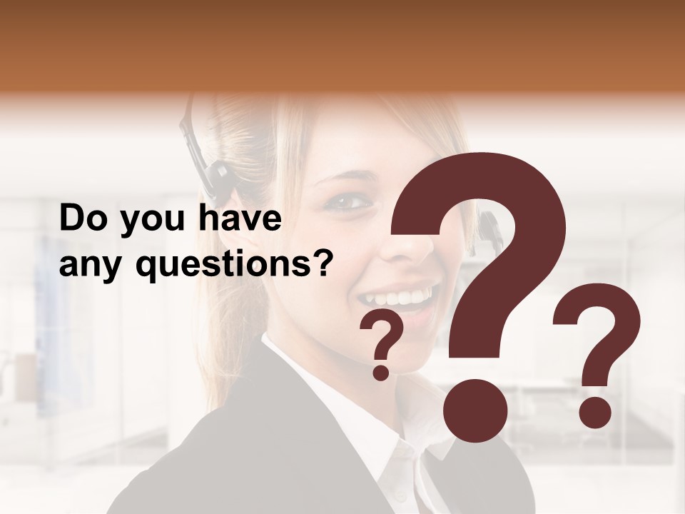 Headphone People Communication PowerPoint Template