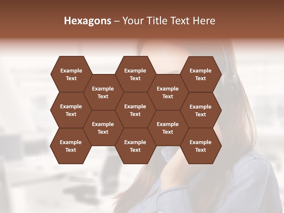 Headphone Cute Smile PowerPoint Template