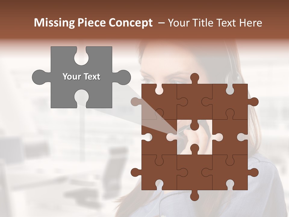 Headphone Cute Smile PowerPoint Template