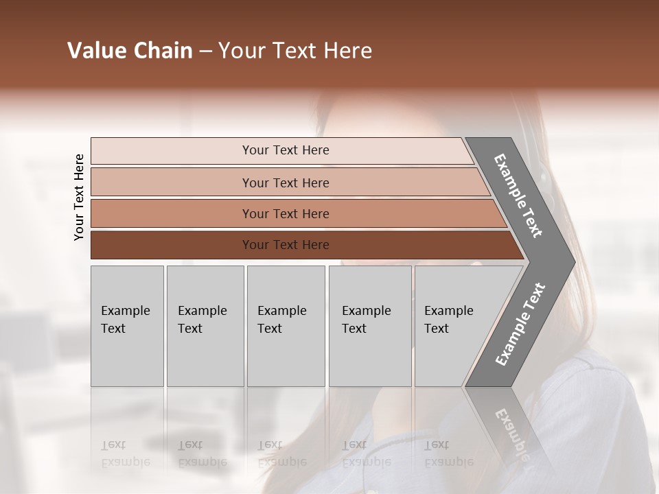 Headphone Cute Smile PowerPoint Template