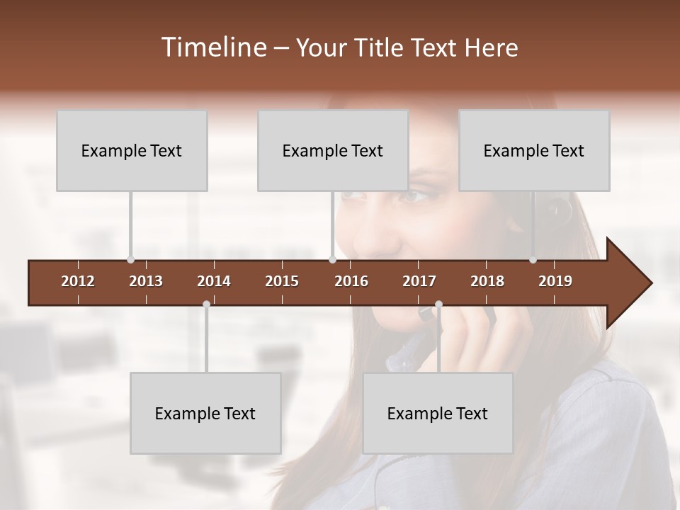 Headphone Cute Smile PowerPoint Template