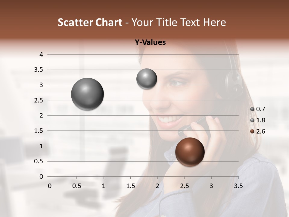 Headphone Cute Smile PowerPoint Template