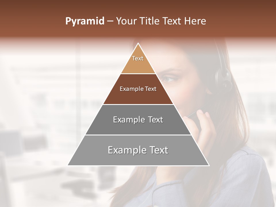 Headphone Cute Smile PowerPoint Template