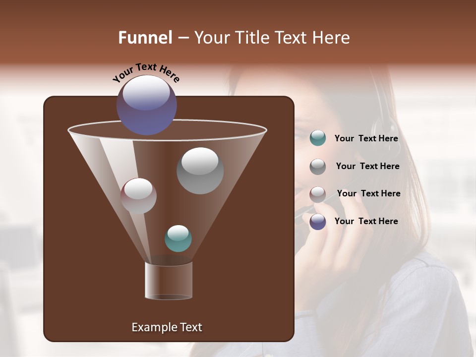 Headphone Cute Smile PowerPoint Template