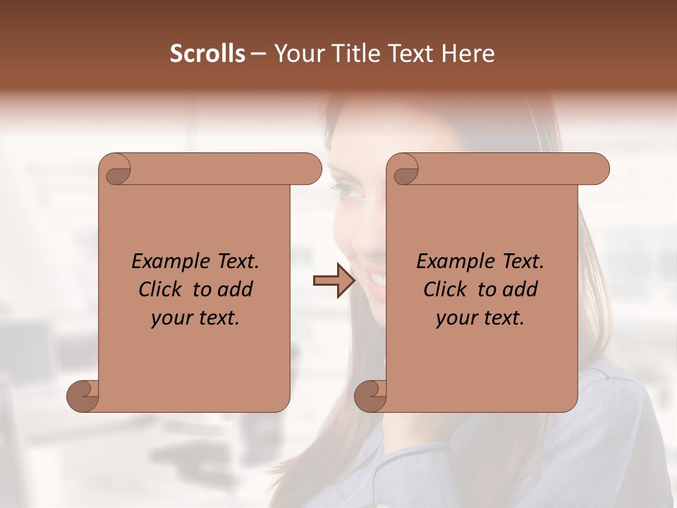 Headphone Cute Smile PowerPoint Template