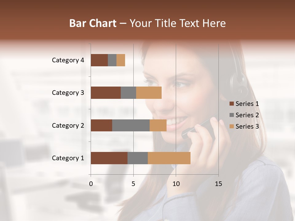 Headphone Cute Smile PowerPoint Template