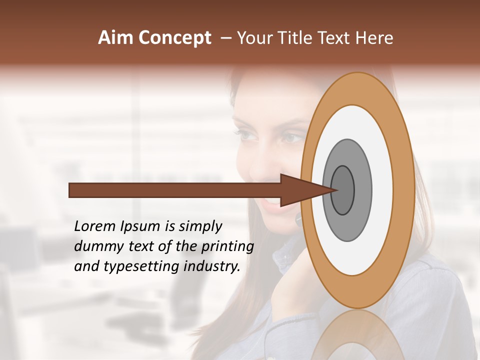 Headphone Cute Smile PowerPoint Template