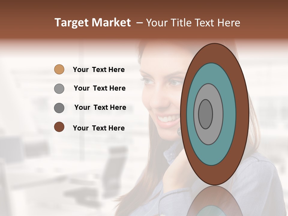 Headphone Cute Smile PowerPoint Template