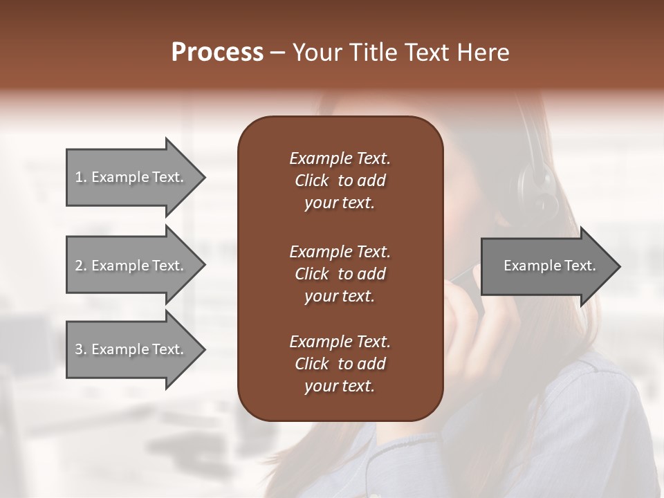 Headphone Cute Smile PowerPoint Template