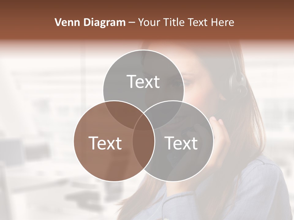 Headphone Cute Smile PowerPoint Template