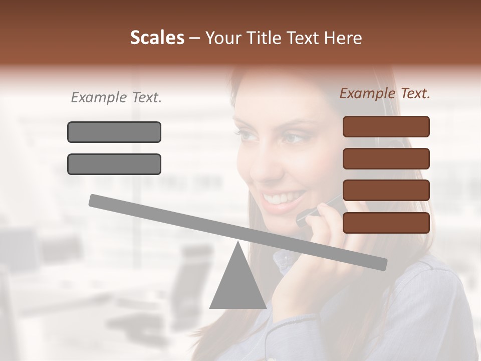 Headphone Cute Smile PowerPoint Template