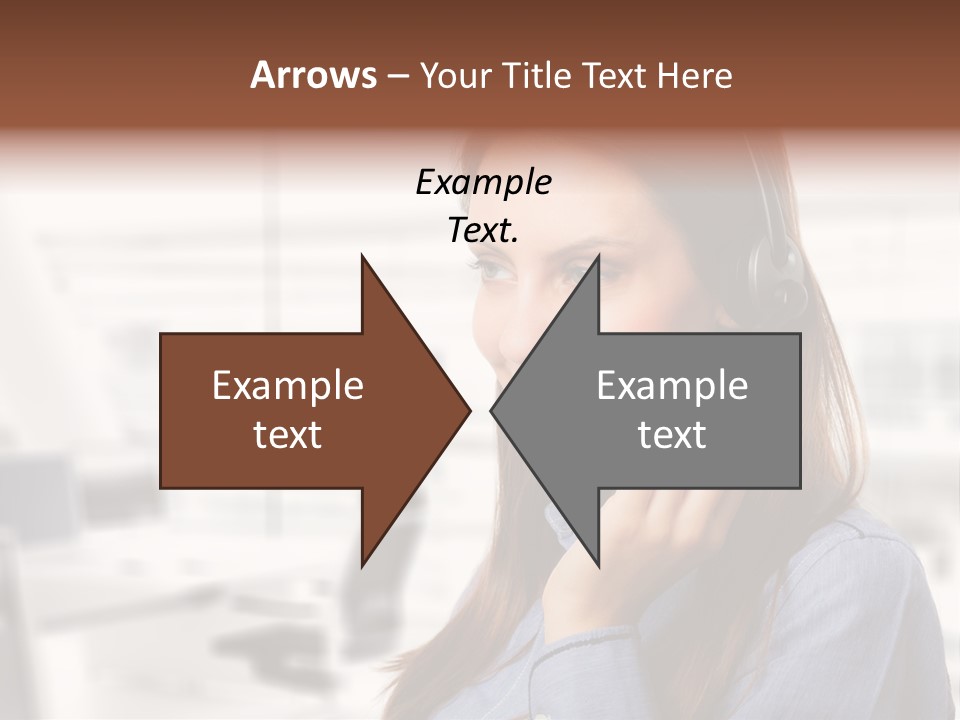 Headphone Cute Smile PowerPoint Template