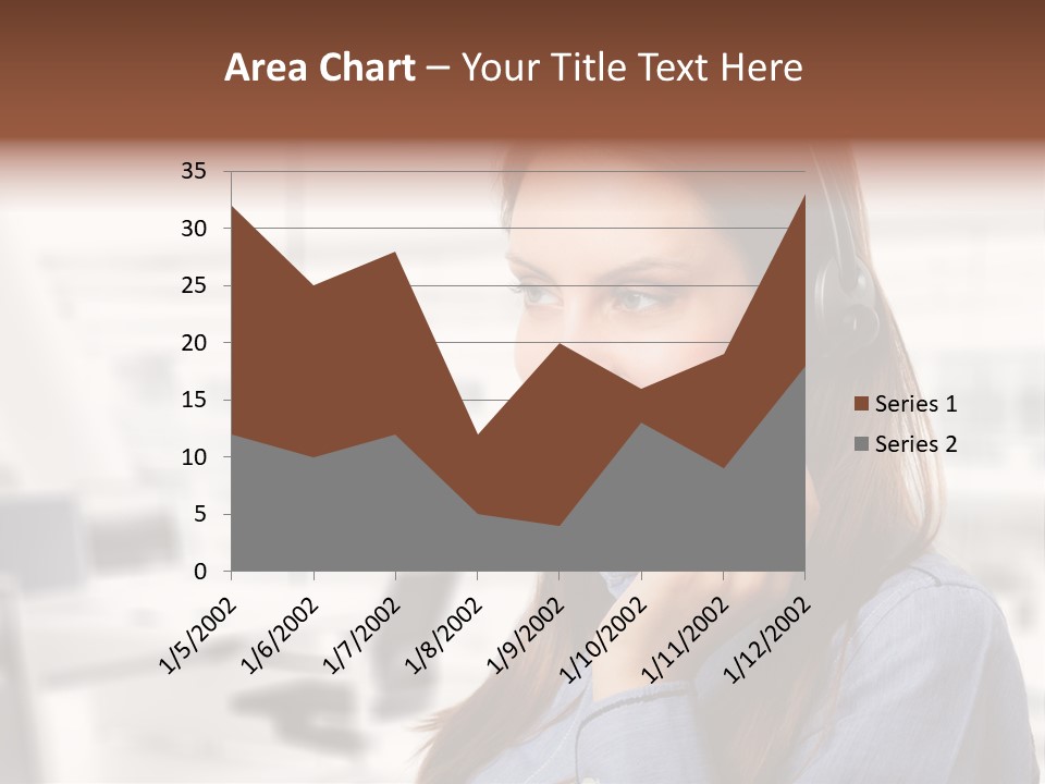 Headphone Cute Smile PowerPoint Template