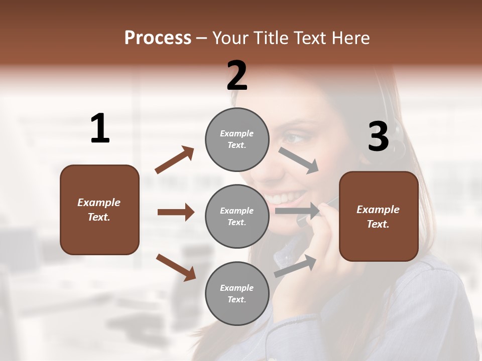 Headphone Cute Smile PowerPoint Template